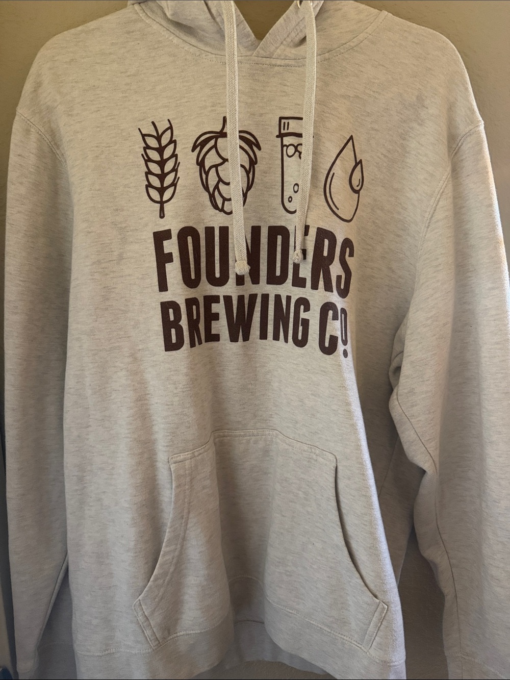District Light Gray Founders Brewing Co. Hoodie